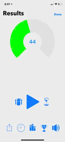 iTextSpeed typing test results